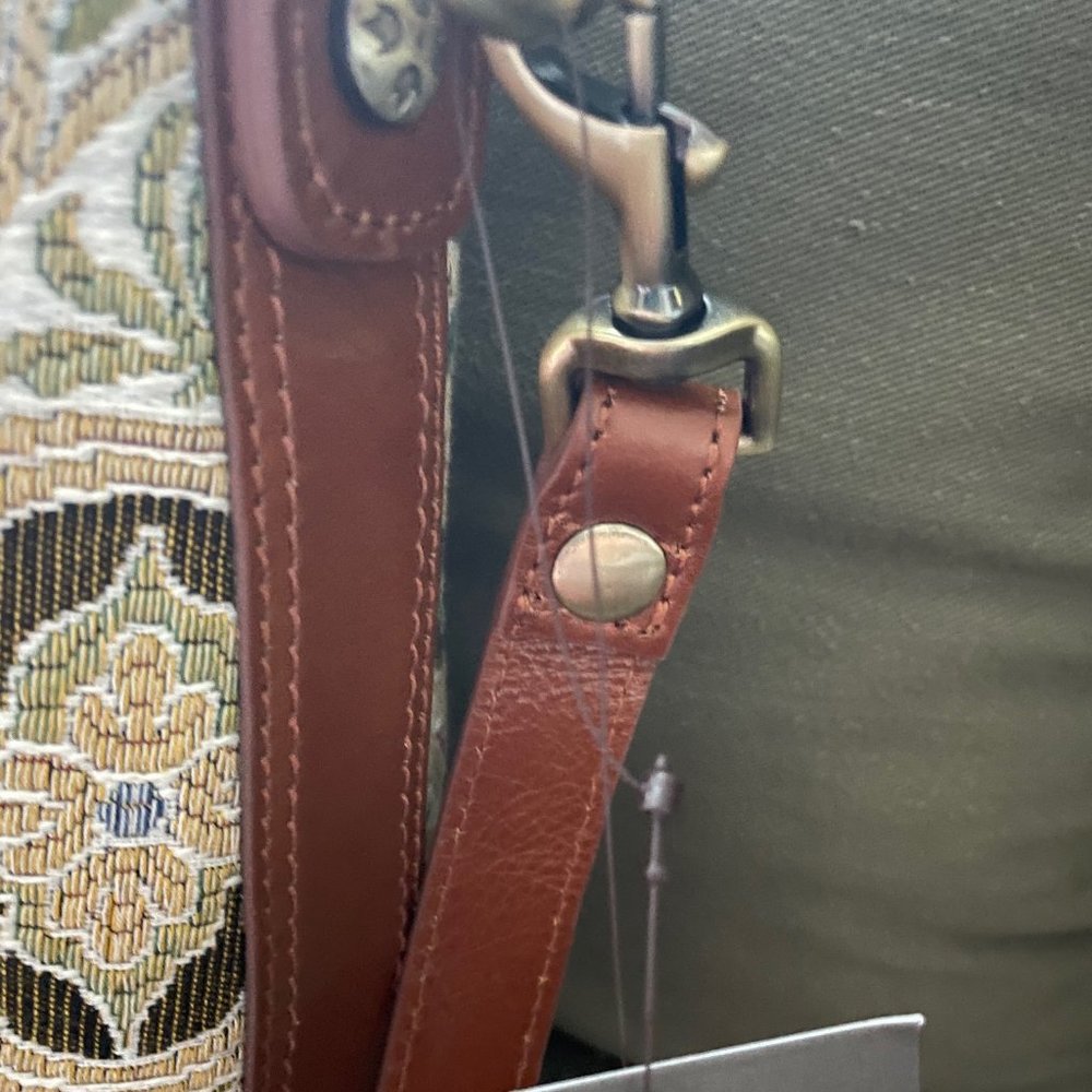 PATRICIA NASH Lesina LEATHER and Tapestry Tote - Picture 5 of 16